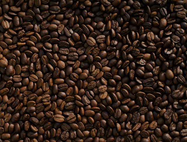 Roasted coffee beans